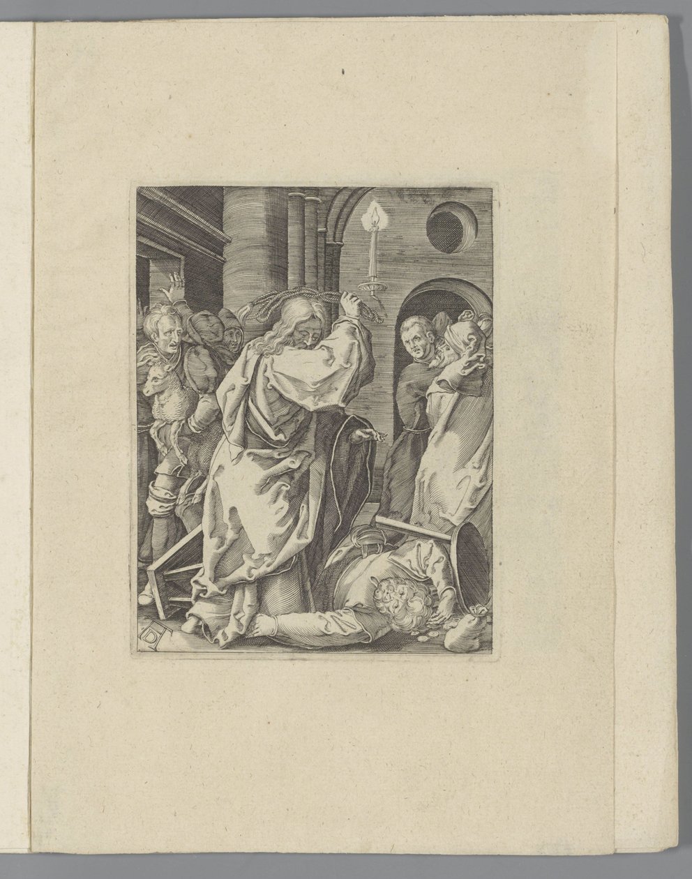 Kristus driver pengevekslerne ut av templet The Little Passion (serietittel) Passio Christi Ab Alberto Durer Nurenburgensi Effigiata (serietittel) av Anonymous
