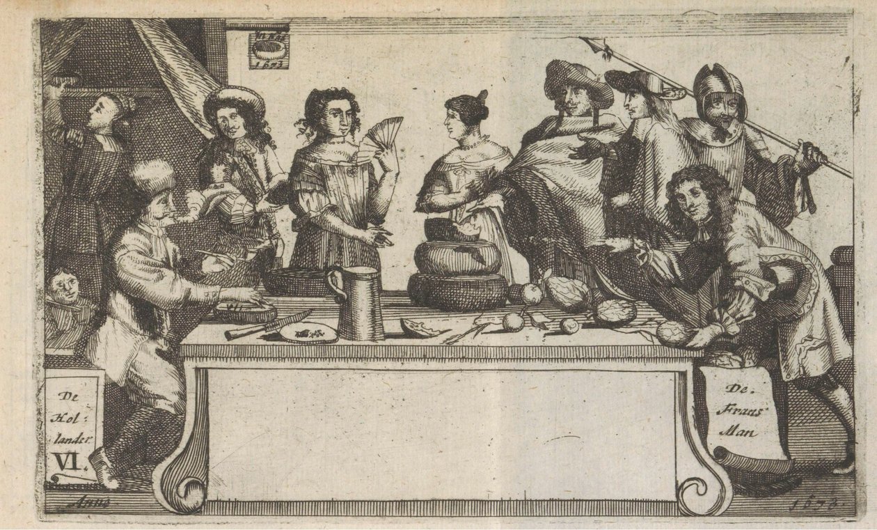 Fra Fransman og Hollander, 1673 Frans-man Hollander / Le Francois L
