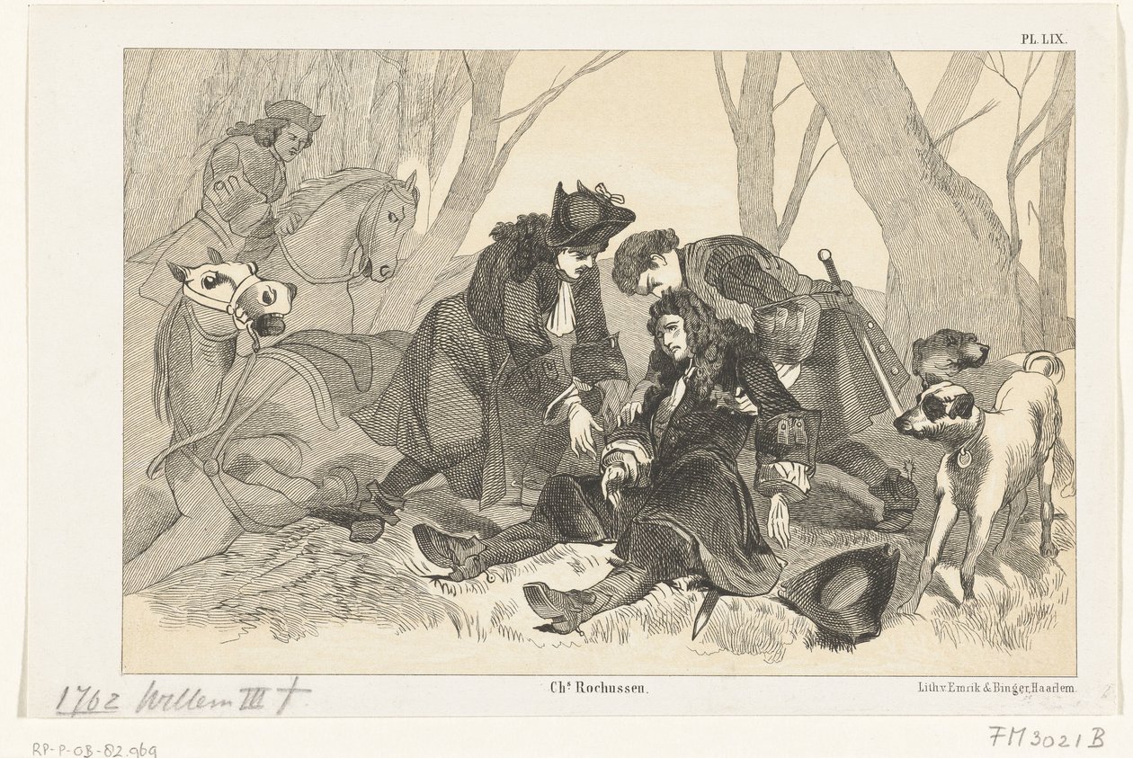 William IIIs død under et jaktfest, 1702 av Anonymous