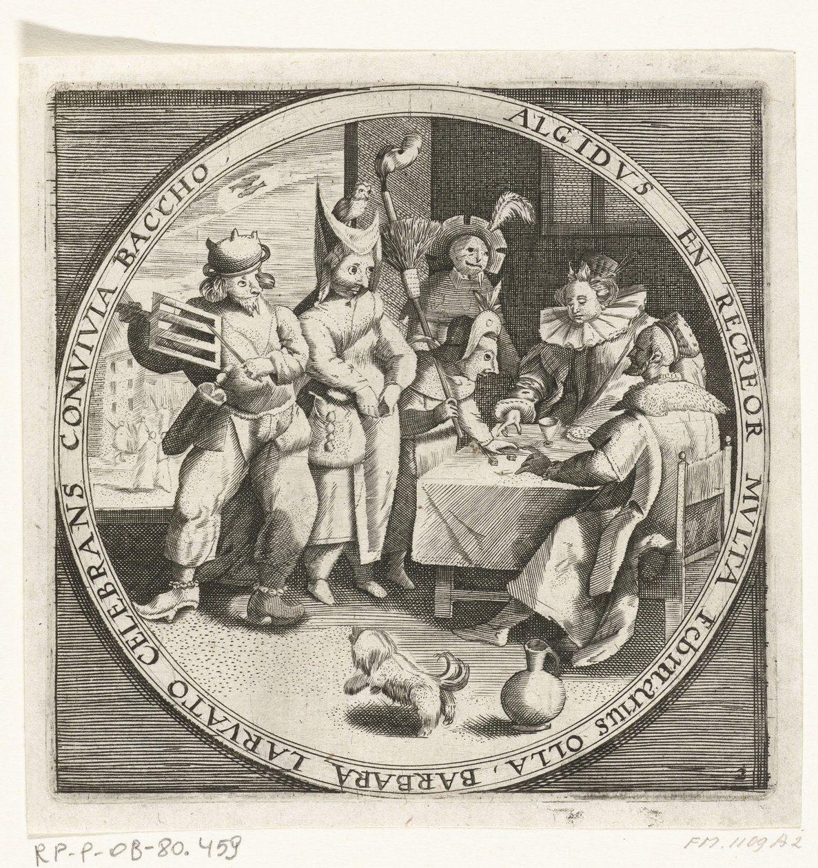 På måneden februar, Vastenavond, ca. 1600 De tolv månedene av et års bilde i scener fra folkelivet (serietittel) Ordninger for de 12 månedene med deres operasjoner, og deres anvendelse på stjernetegnene, delt inn i fire deler av året (serietittel på objekt av Anonymous