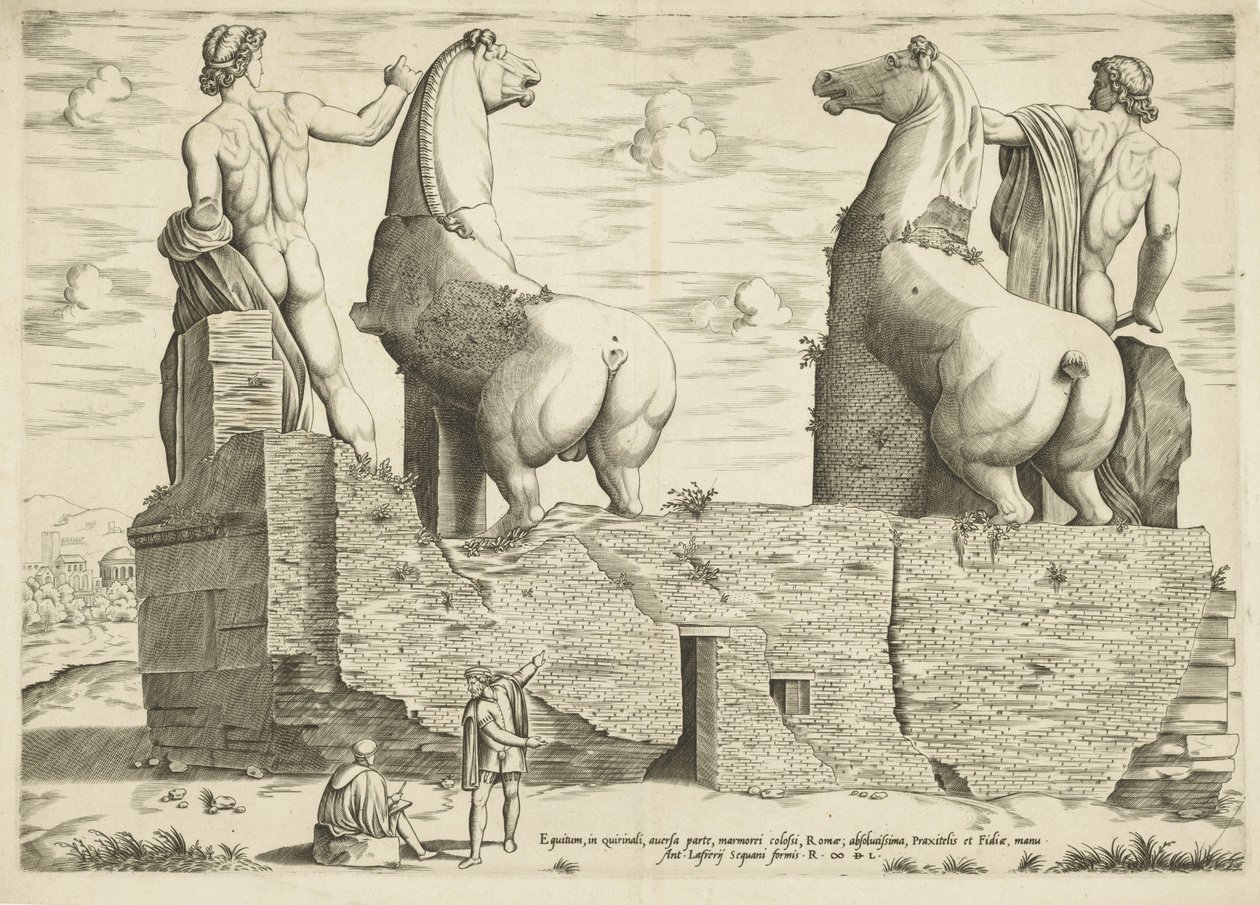 Dioscuren, van achteren sett Mirror of Roman Magnificence (serietittel) av Anonymous
