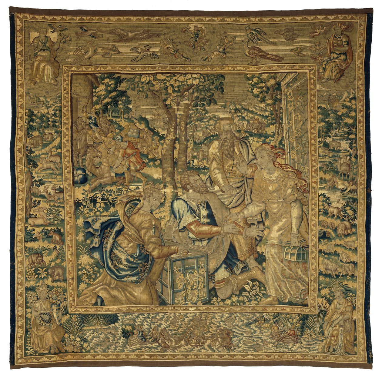 Elieser overrekker gaver til Rebekka The History of Rebekkah and Eliezer (serietittel) av Anonymous