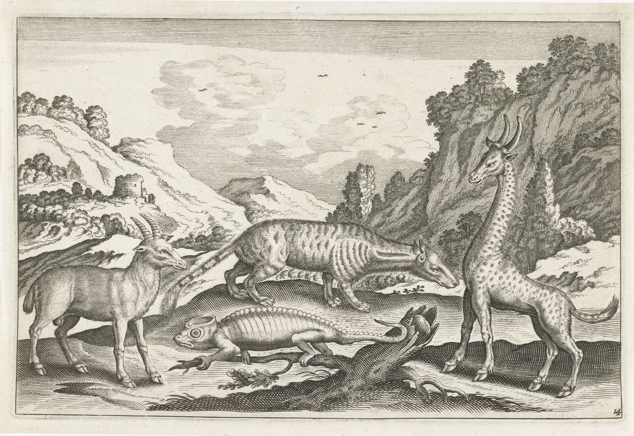 eksotiske dyr Firebeinte dyr (serietittel) Animalivm Qvaddrvpedvm (serietittel) av Anonymous