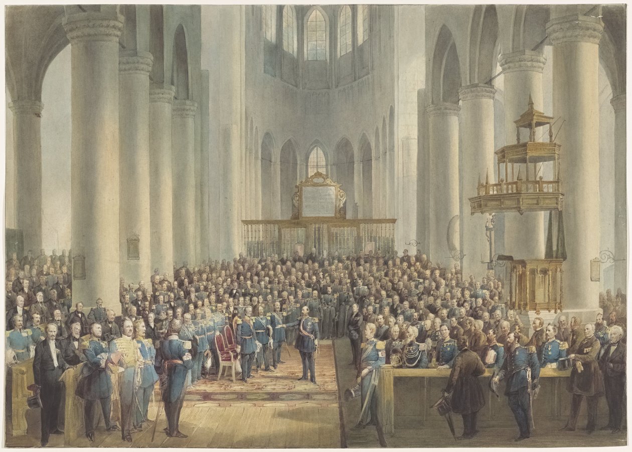 Feiring til ære for veteranene fra 1813-1815, 1865 av Anonymous