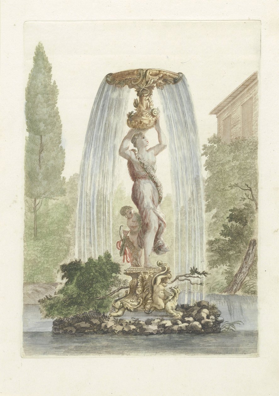 Fontene med Venus og Amor av Anonymous