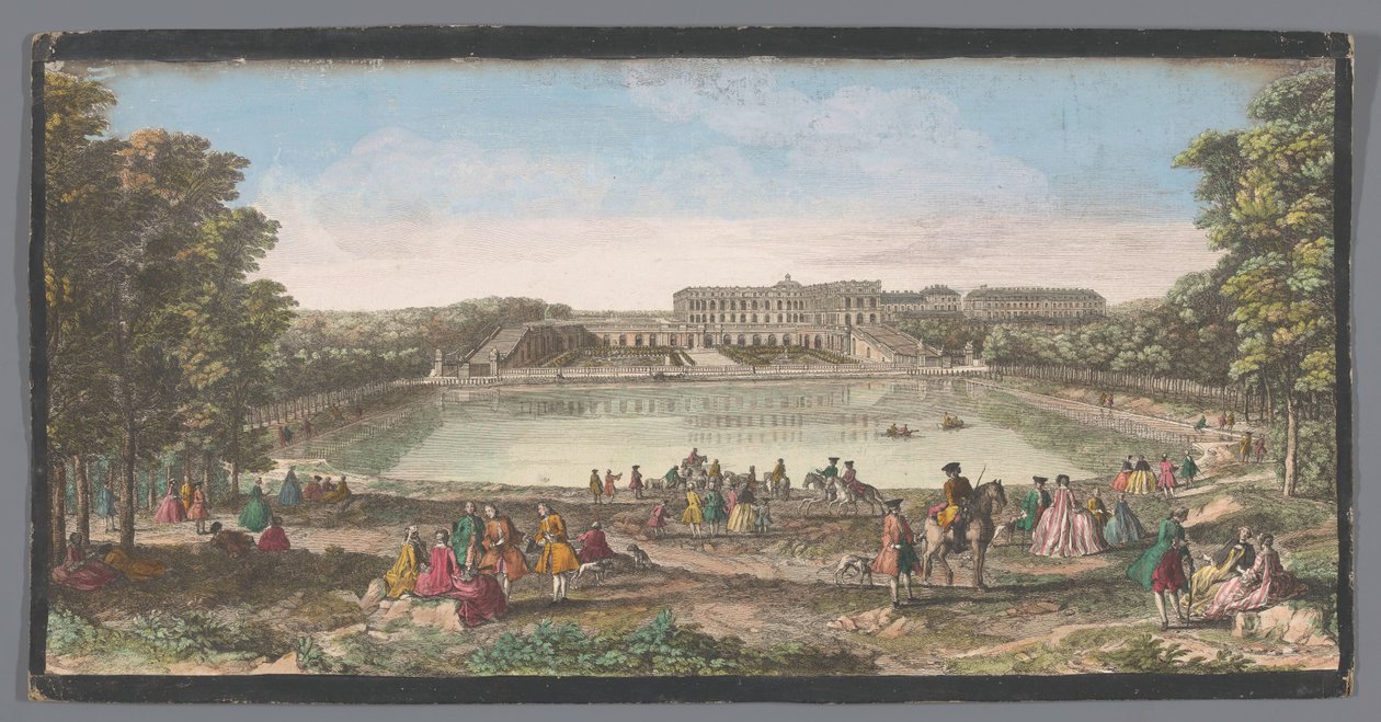 Utsikt over Orangeriet i Versailles-palasset Vüe ​​​​du Château de Versailles du côté de l