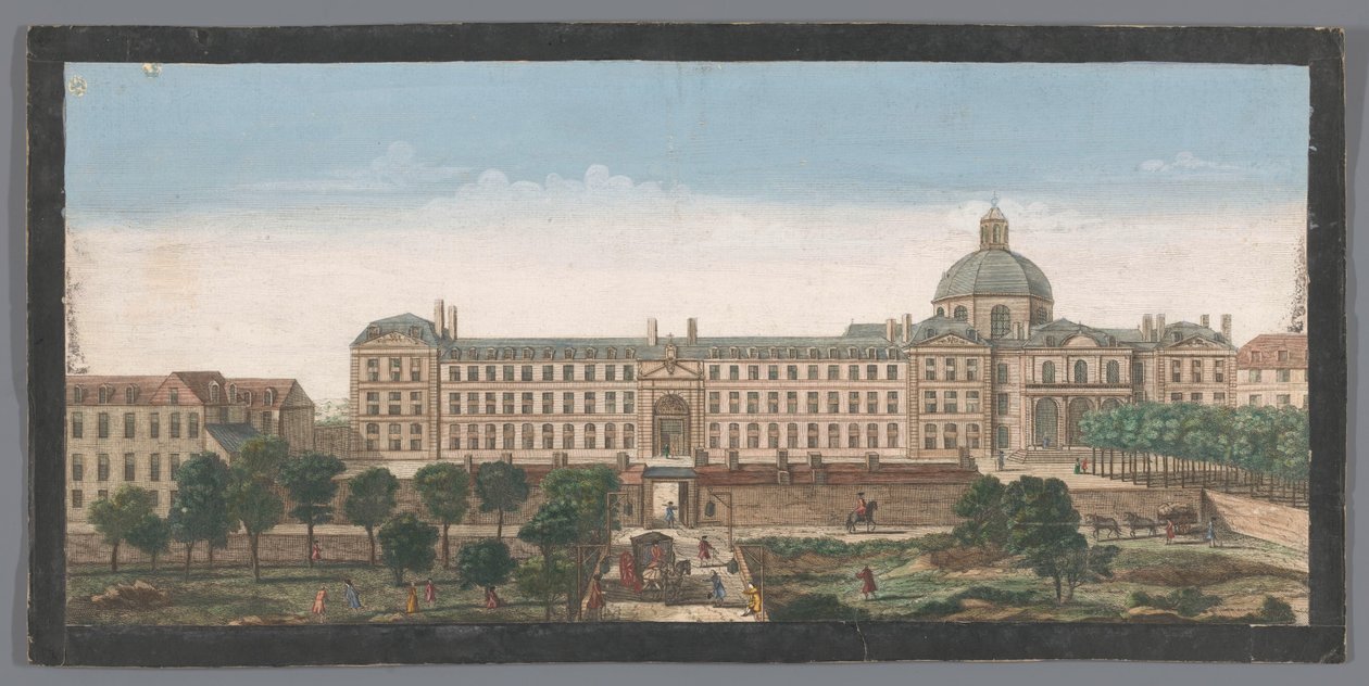 Utsikt over Hôpital de la Salpêtrière i Paris Vue de l