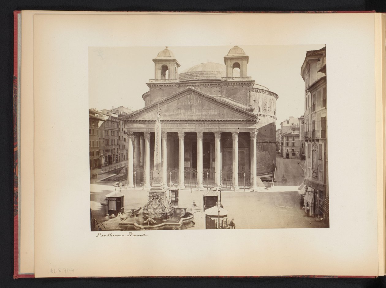 Utsikt over Pantheon i Roma, Italia Pantheon. Roma (tittel på objekt) av Anonymous