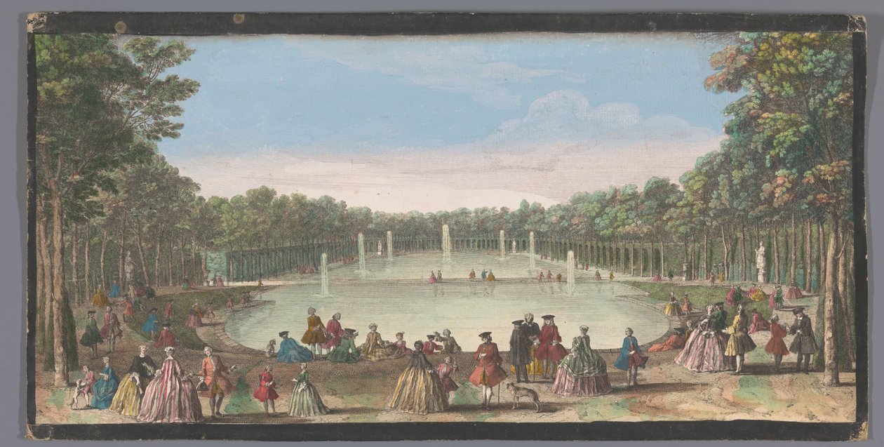 Utsikt over Île Royale i Versailles-hagen L