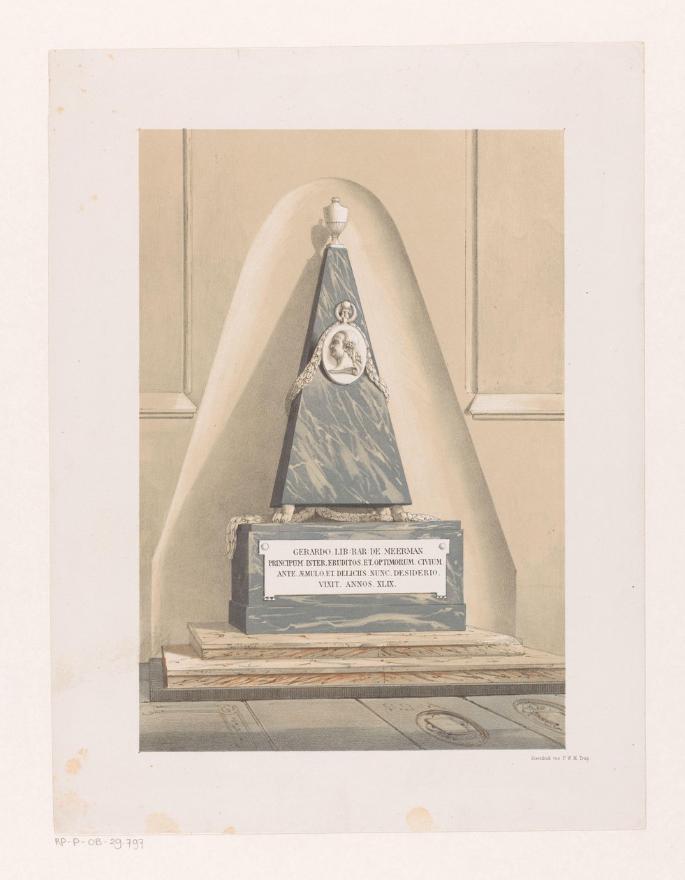 Begravelsesmonument til Gerard Meerman av Anonymous