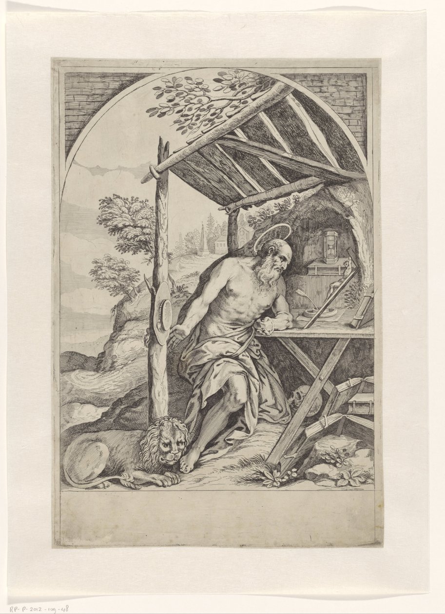 Saint Hieronymus i villmarken av Anonymous
