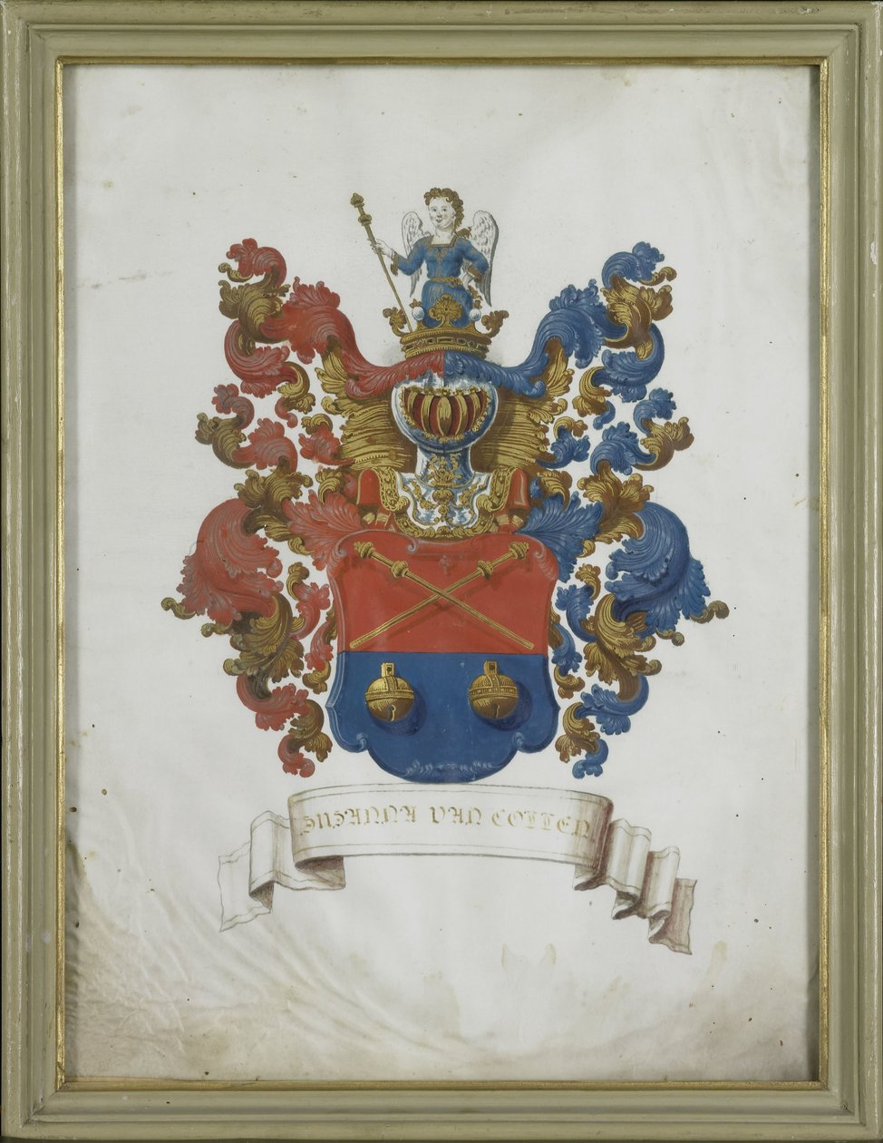 Våpenskjoldet til Susanna van Collen (1692-1745), kona til Jacob Feitama av Anonymous