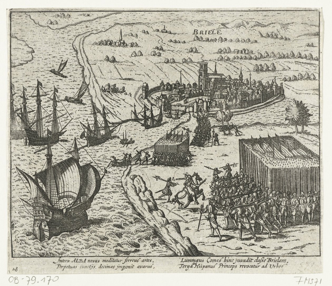 Fangst av Den Briel av tiggerne, 1572 av Anonymous