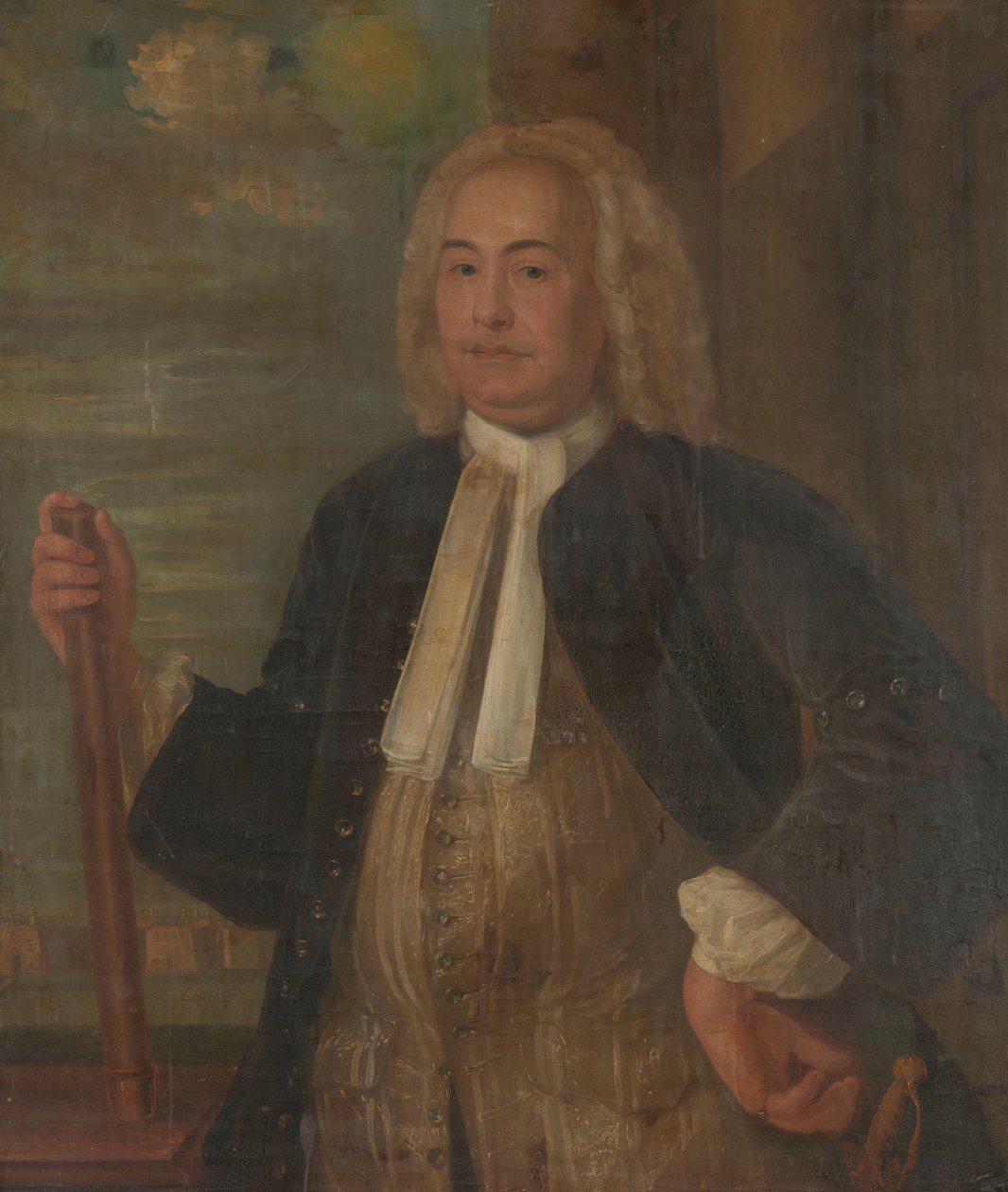 Johannes Thedens (1741-1743) Portrett av Johannes Thedens, generalguvernør for det nederlandske østindiske kompaniet av Anonymous