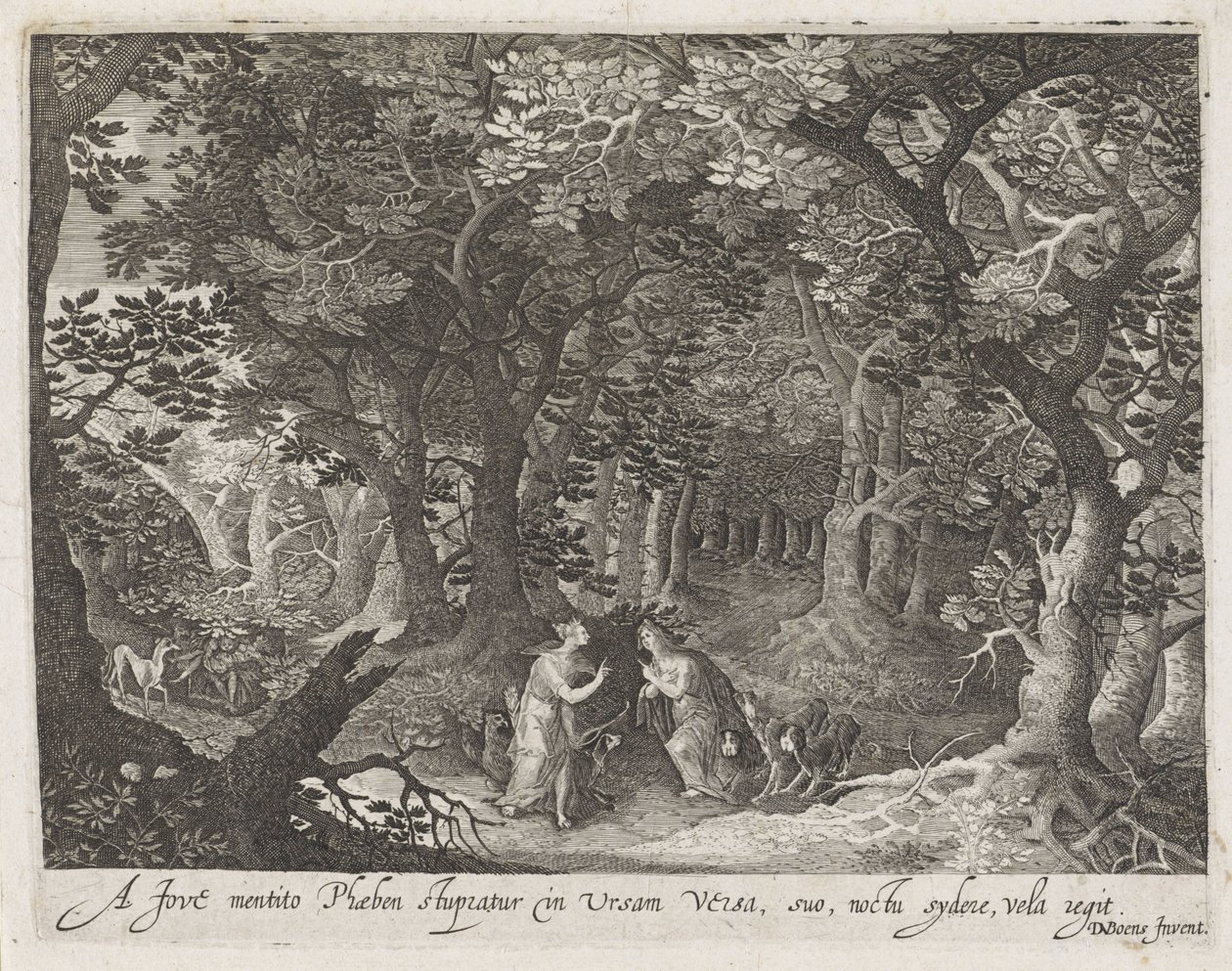 Jupiter og Callisto Scener fra Ovids Metamorphoses (serietittel) av Anonymous