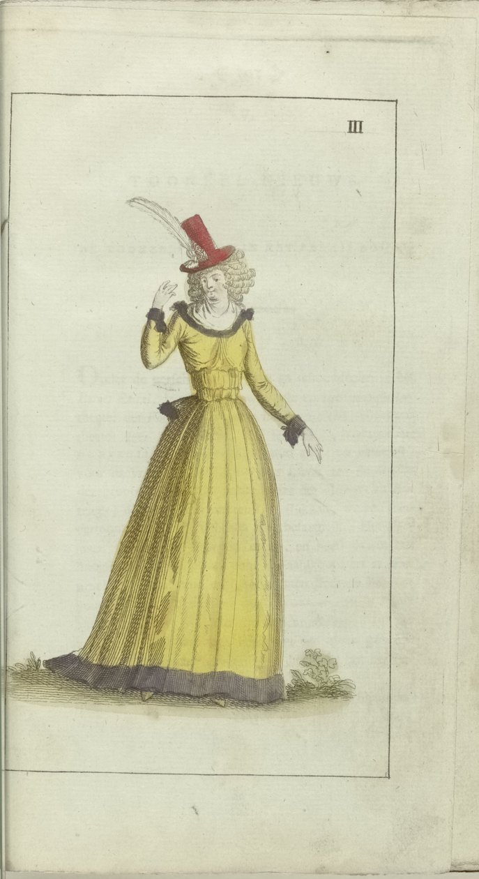 Cabinet of Fashion and Taste 1791, pl. III: av Anonymous
