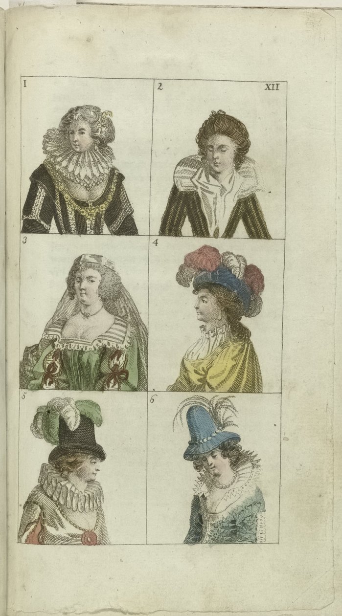 Cabinet of Fashion and Taste 1791, pl. XII av Anonymous