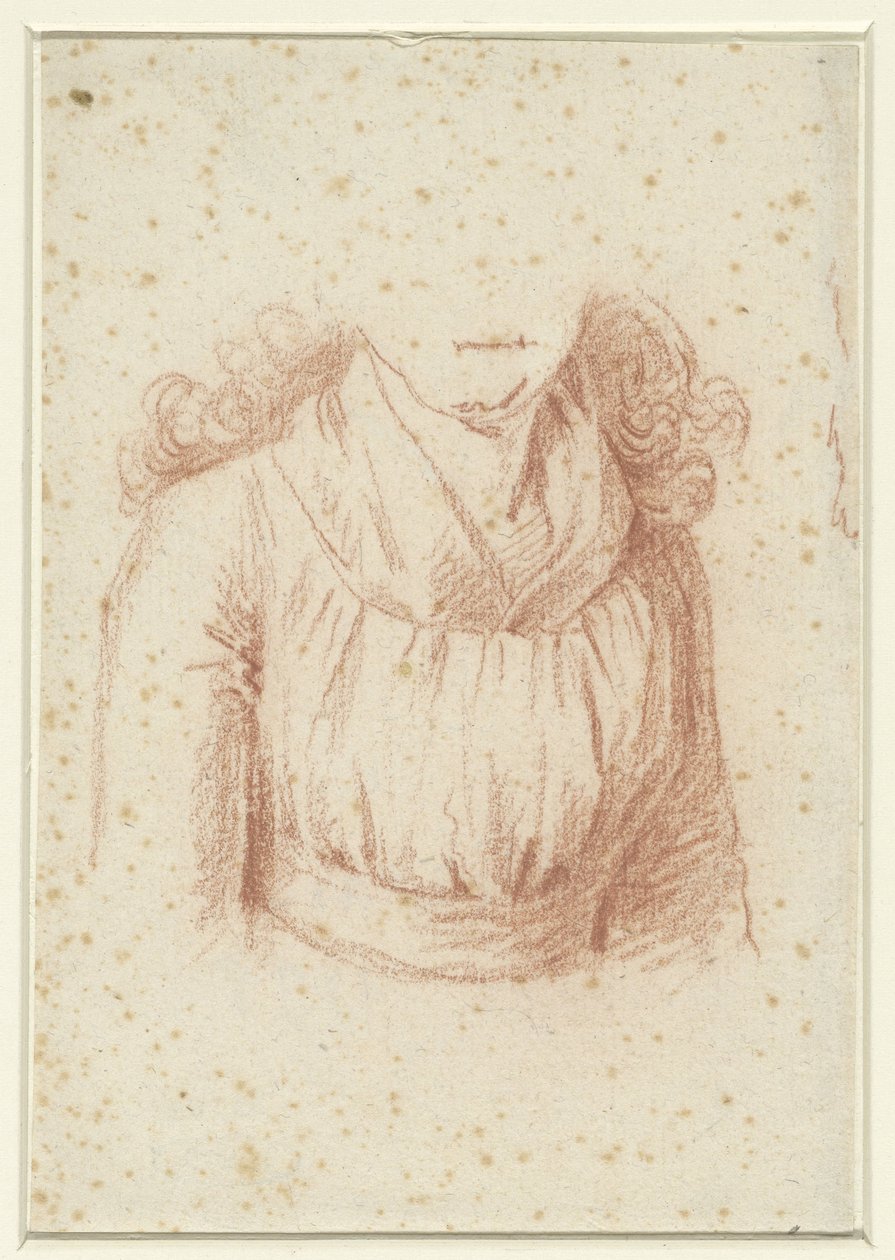 Kostymestudie for et portrett av Madame Molet av Anonymous