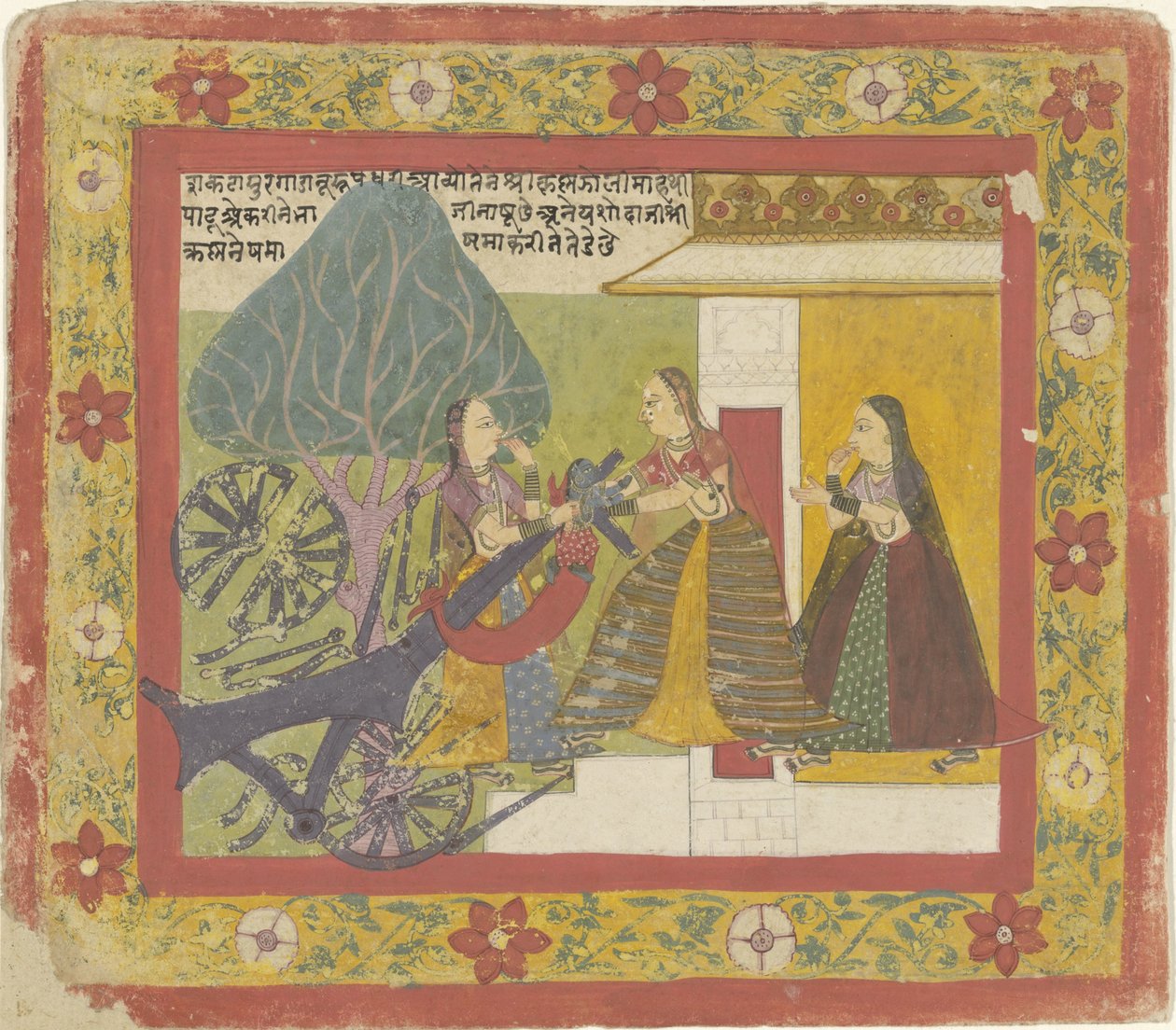 Krishna har ødelagt vogndemonen av Anonymous