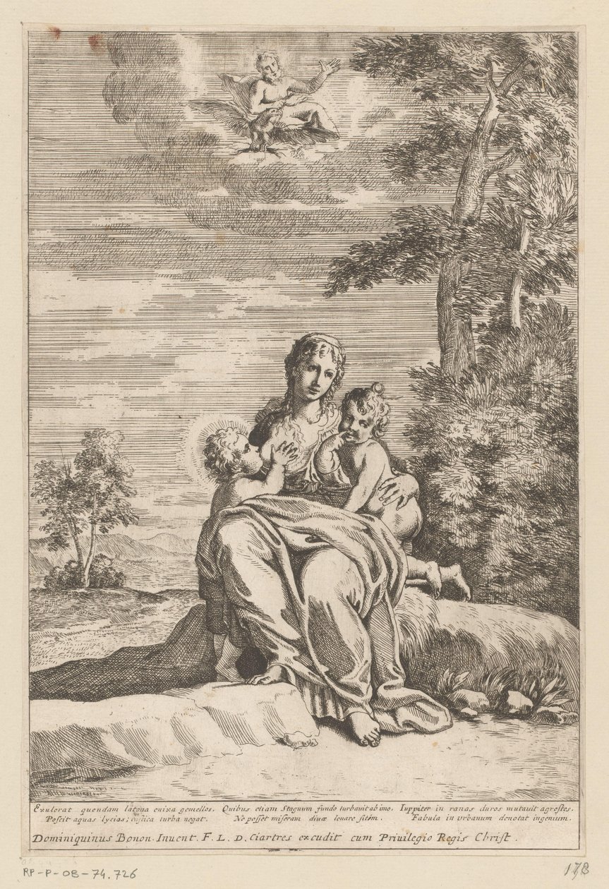 Latona møtte Diana en Apollo op Delos av Anonymous