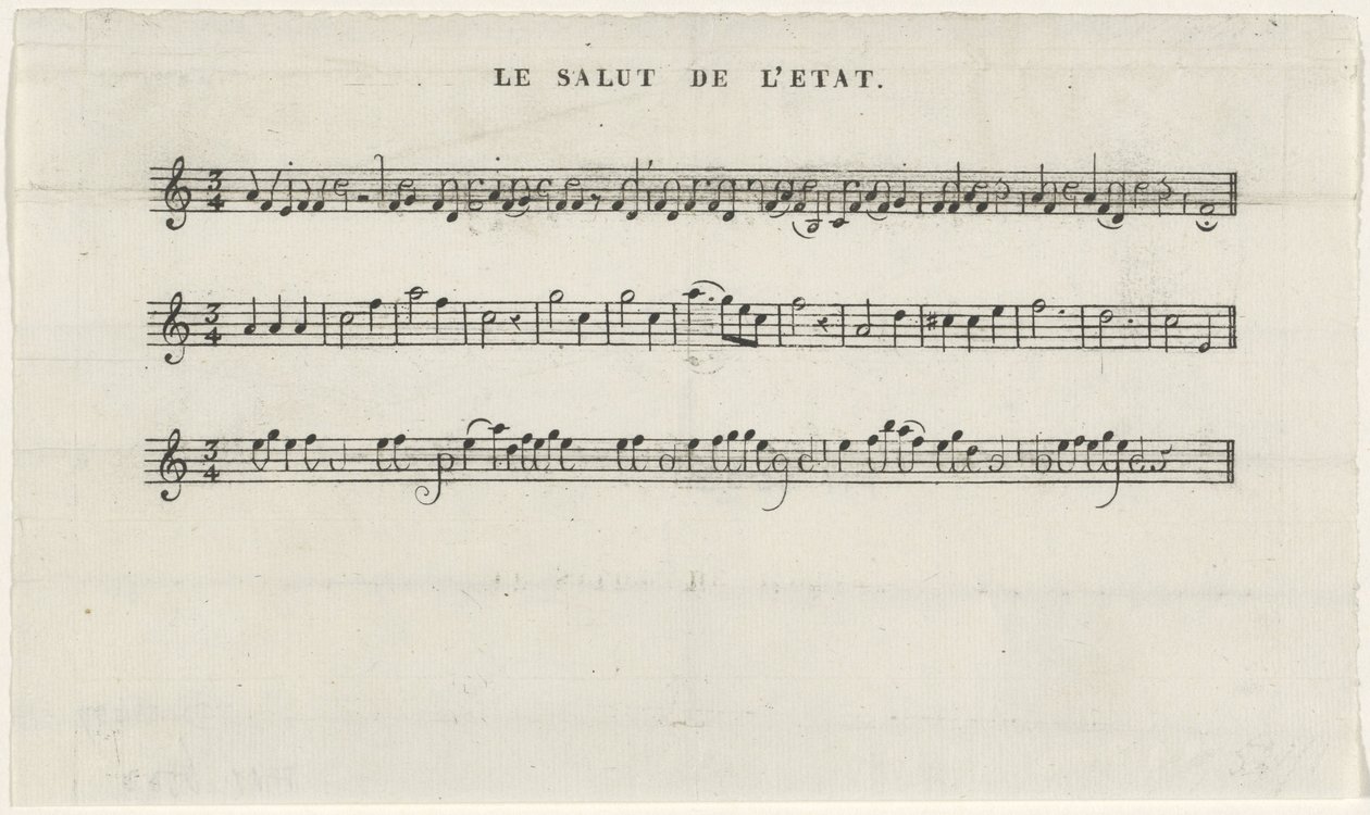 Sang til kronprinsen, 1830 Le salut de l
