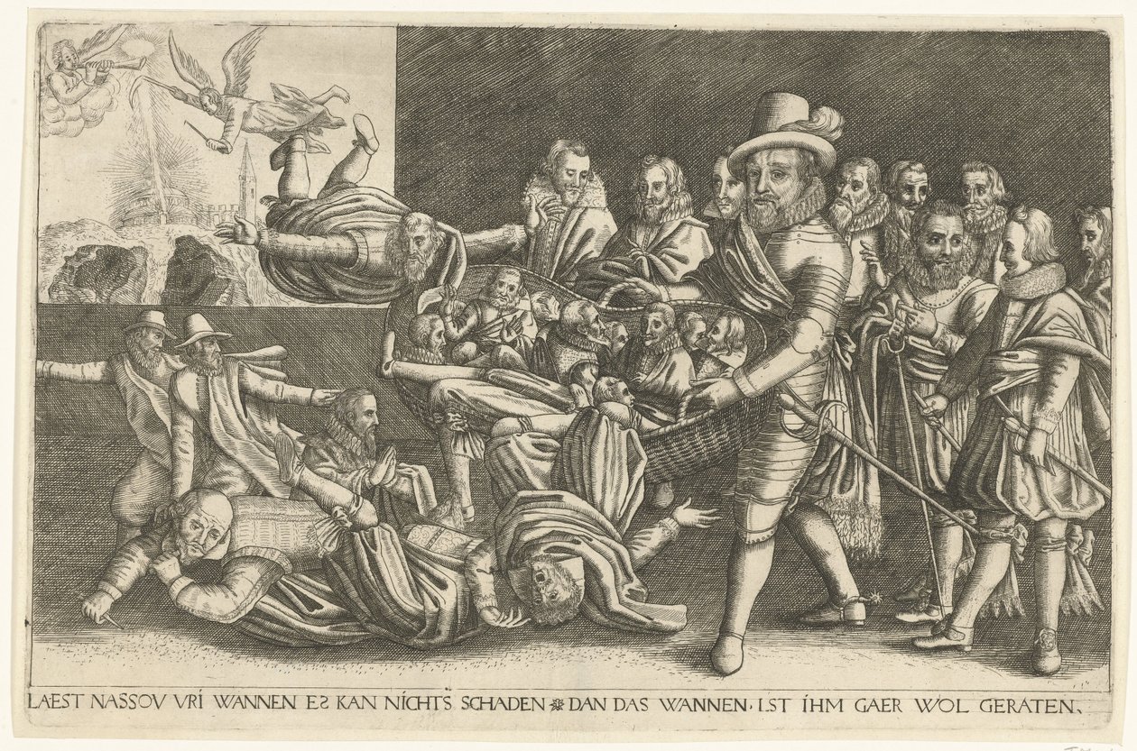 Maurits skiller hveten fra klinten, 1618 av Anonymous