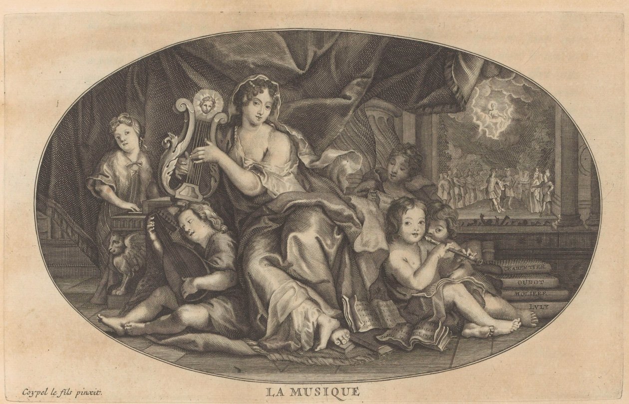 Musikk Musikk (tittel på objekt) Cabinet of Fine Arts, eller samling av de vakreste trykk, gravert etter originalmaleriene (...) (serietittel) av Anonymous
