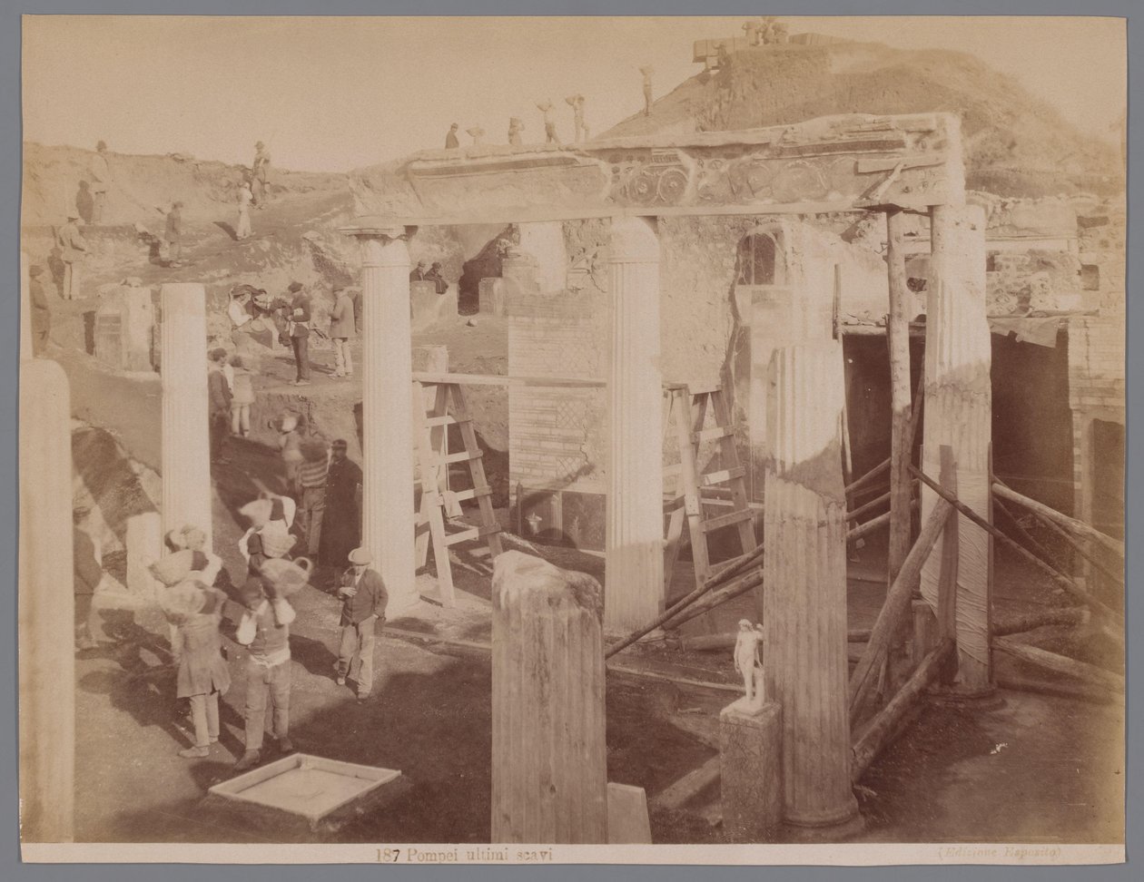 Utgravninger i Pompeii Pompei ultimi scavi (tittel på objekt) av Anonymous