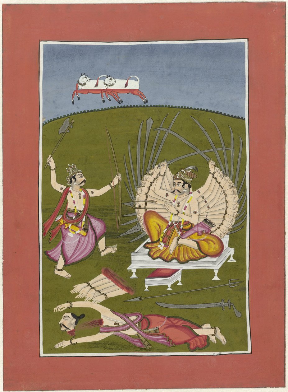 Parasurama (inkarnasjon av Vishnu som Rama-med-en øks) Avatarer av Vishnu (serietittel) av Anonymous