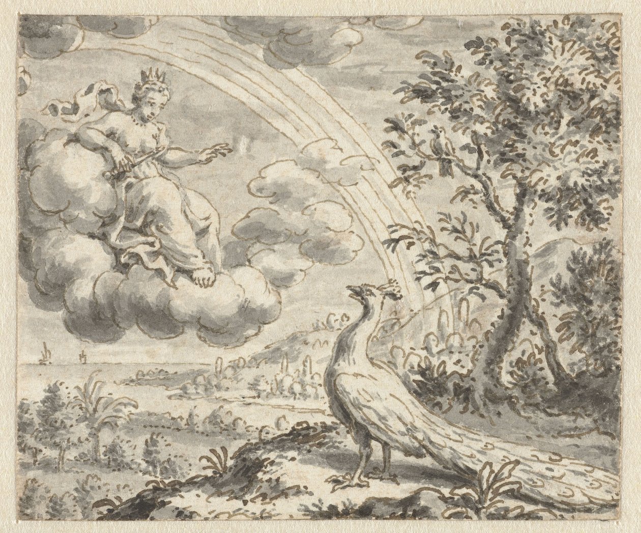 Peacock klager til Juno Design for illustrasjoner for en utgave av Jean de la Fontaines Fables (serietittel) av Anonymous