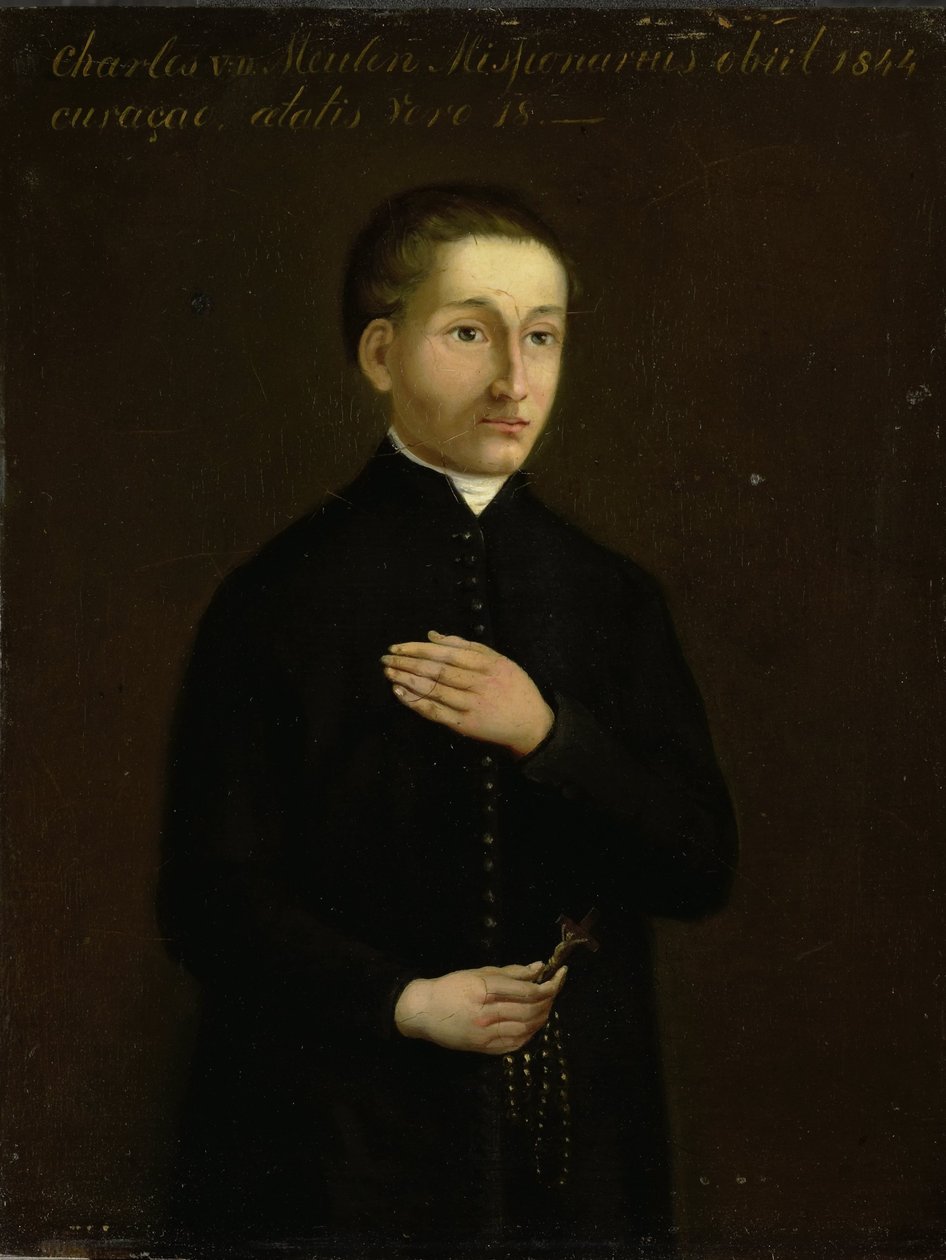 Portrett av Charles van der Meulen, misjonær til Curaçao av Anonymous