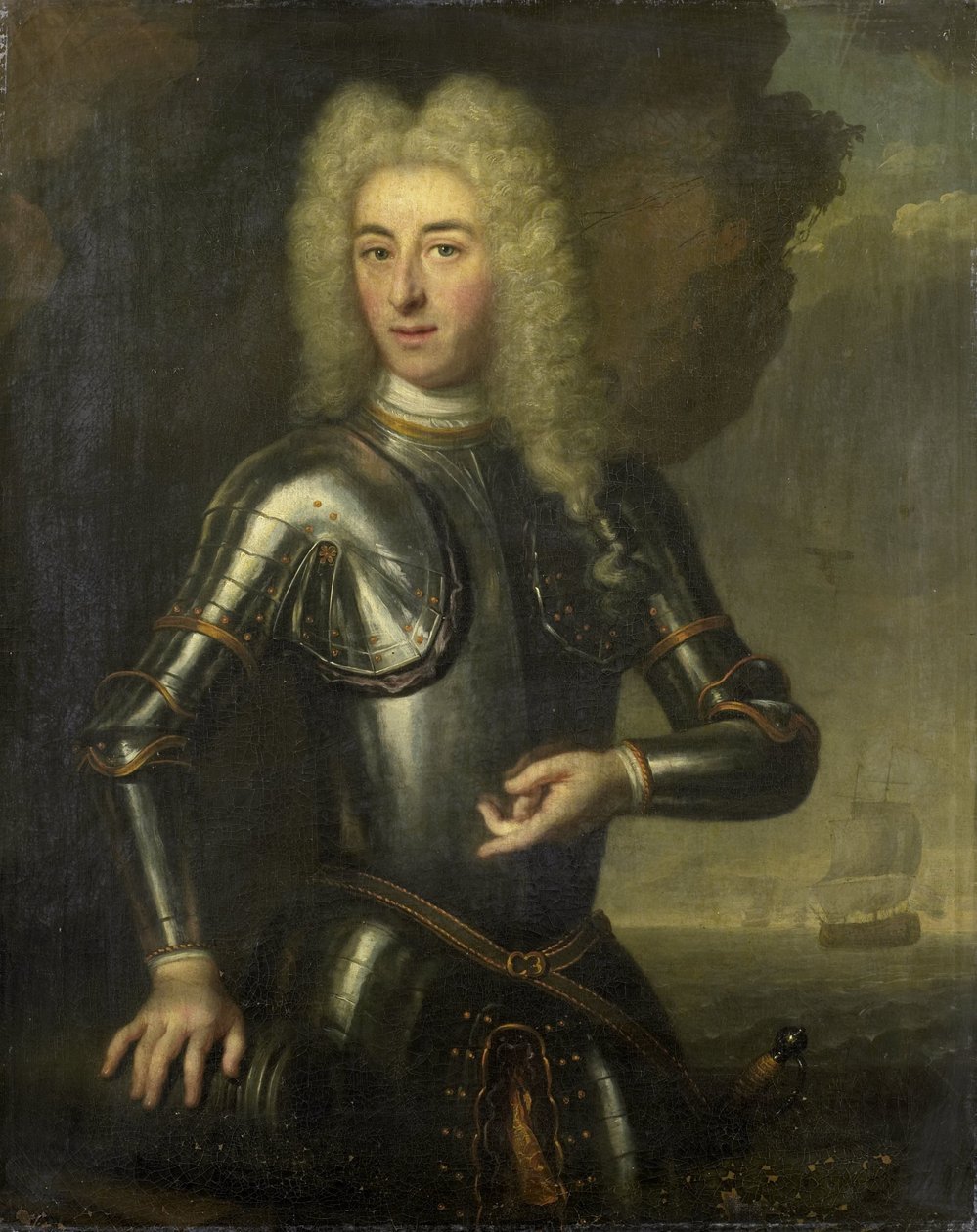 Portrett av Hendrik Lijnslager, sjøkaptein med admiralitetet i Amsterdam av Anonymous