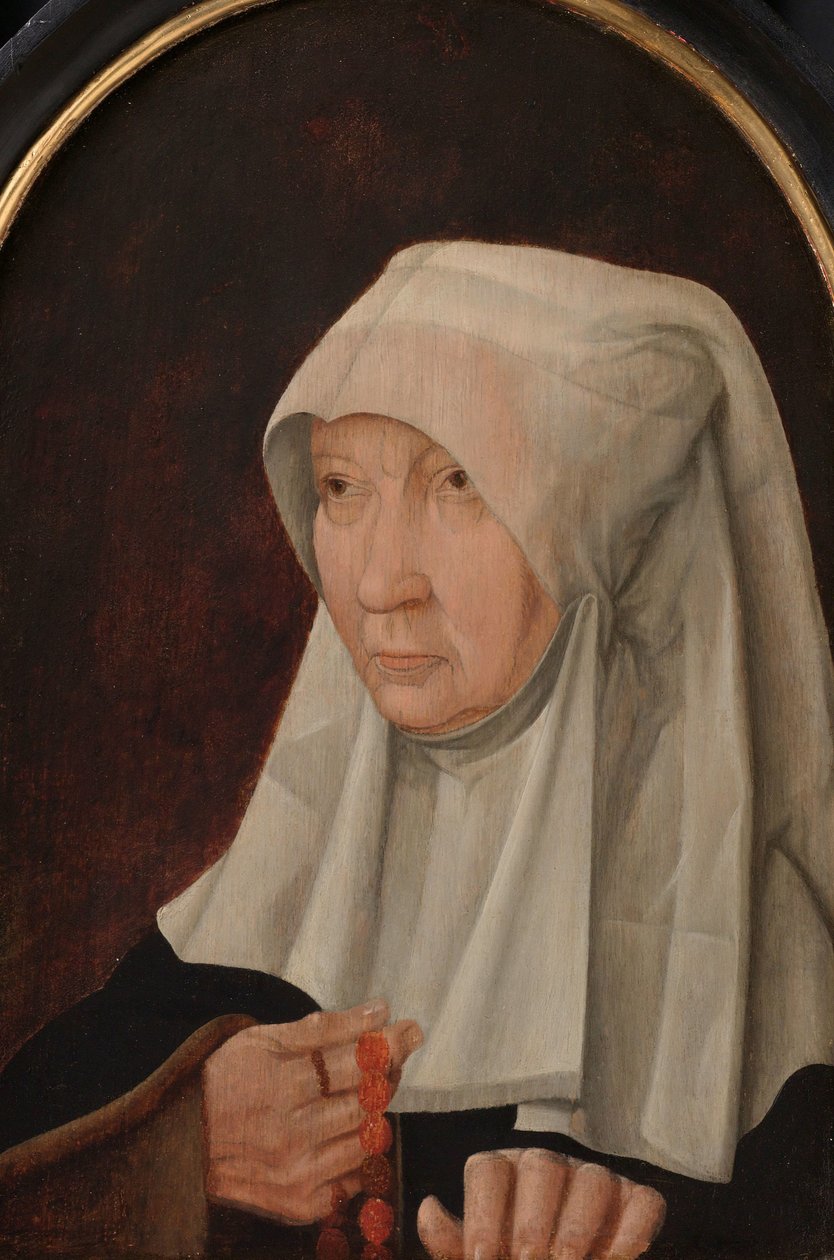 Portrett av Jacomina Claesdr van Ruyven (død 1509), kone til Arent Franckensz van der Meer av Anonymous