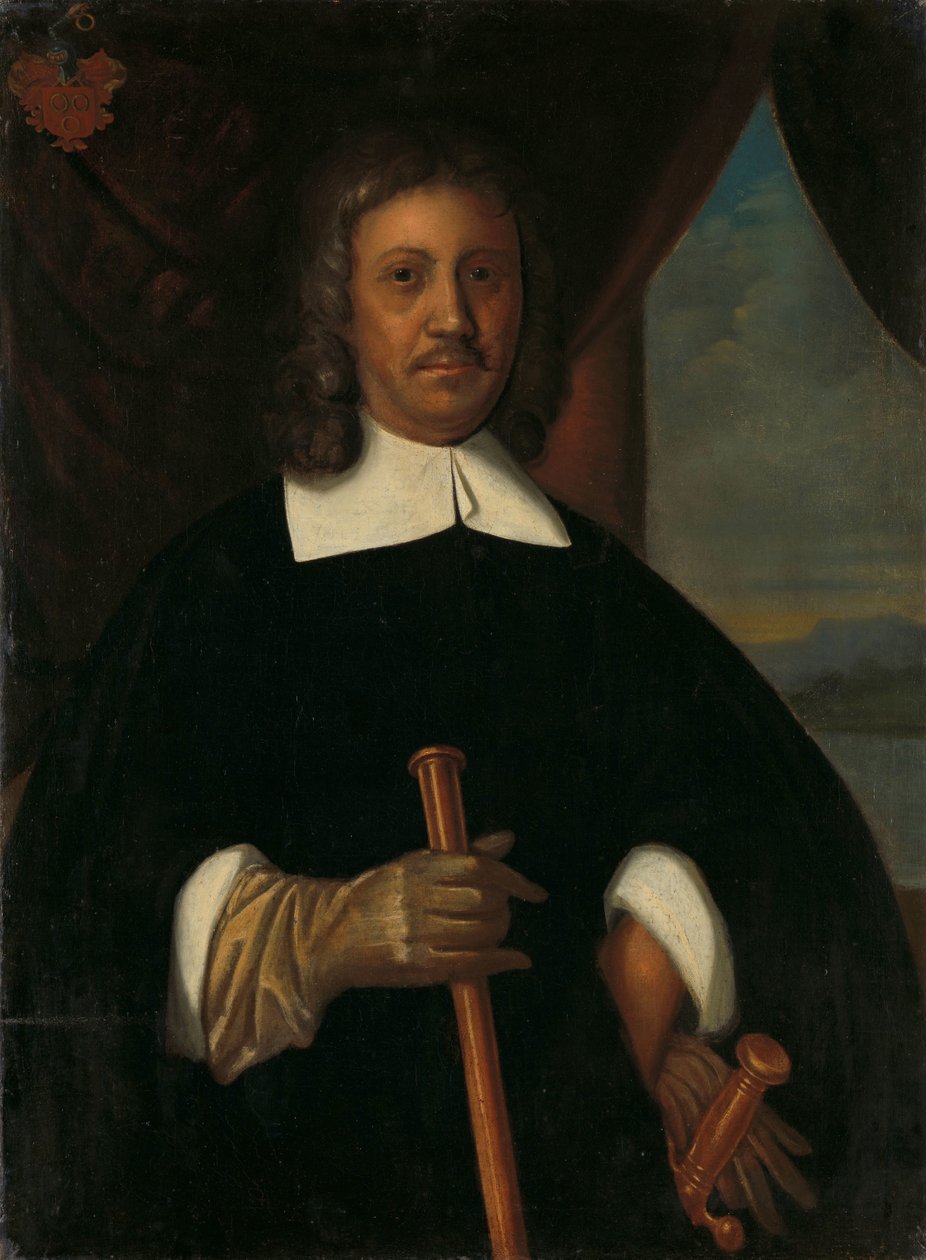 Portrett av Jan van Riebeeck (1619-77). Kommandør for Kapp det gode håp og Malacca og sekretær for den høye regjeringen i Batavia av Anonymous
