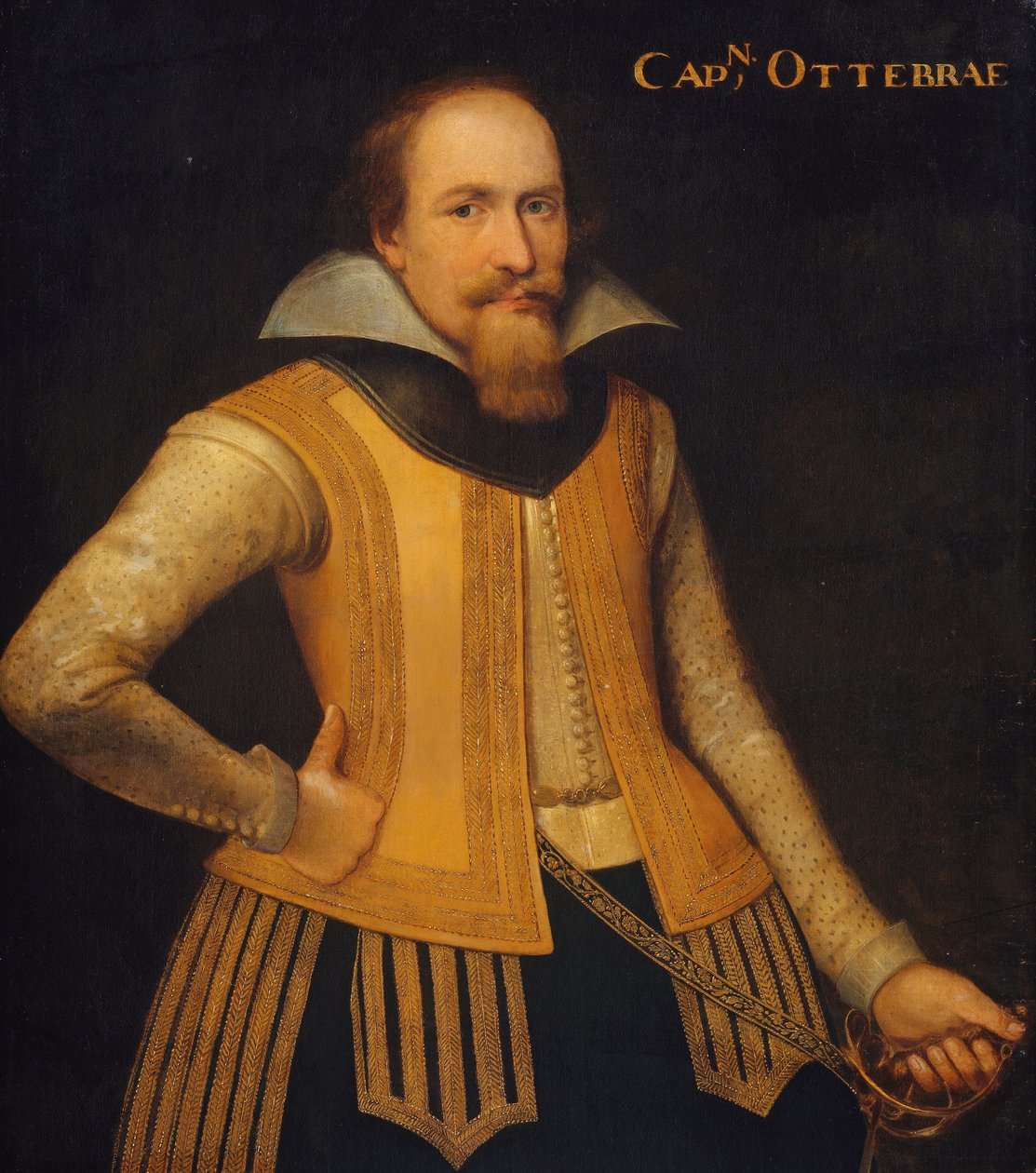 Portrett av Otto Brahe, kaptein for et kompani av dansker for å dele Sjælland, gikk i tjeneste i Brandenburg i 1610 av Anonymous