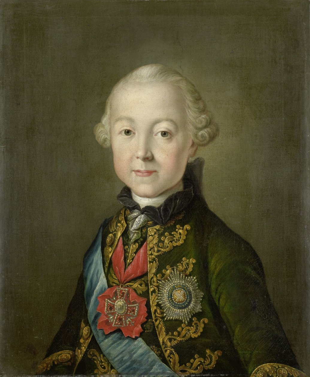 Portrett av Paul I, keiser av Russland, i ung alder av Anonymous