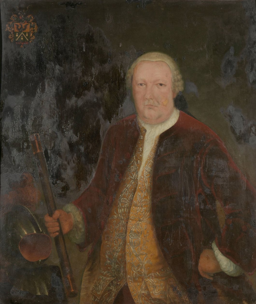 Portrett av Petrus Albertus van der Parra, generalguvernør for det nederlandske østindiske kompani av Anonymous