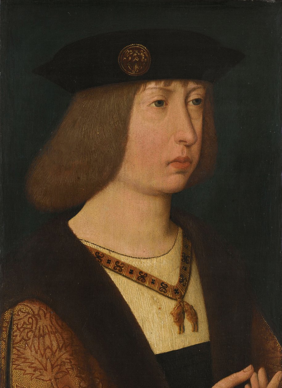 Portrett av Filip den fagre, hertugen av Burgund Filip den fagre (1478-1506), erkehertug av Østerrike, hertug av Burgund av Anonymous