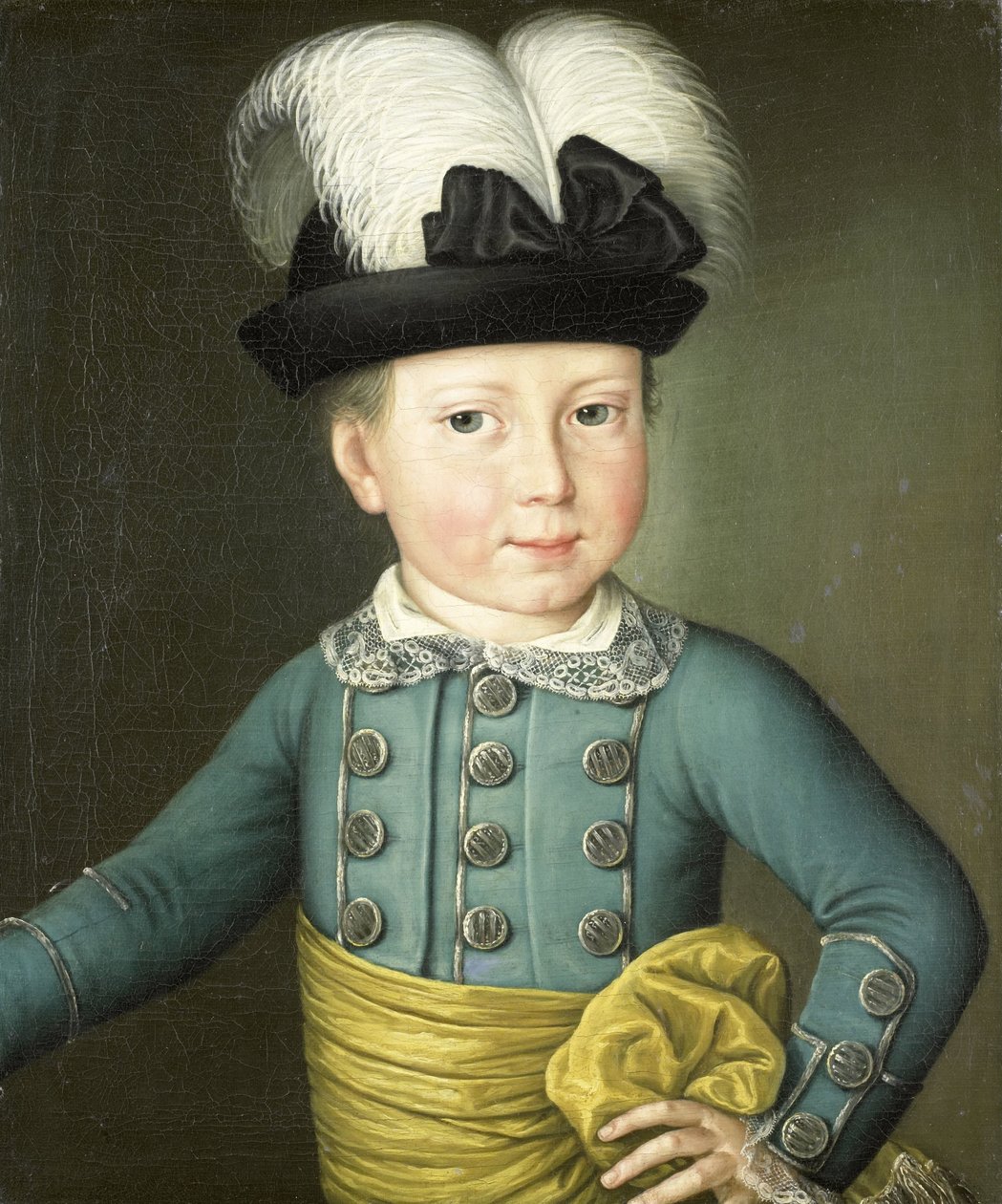 Portrett av William Frederick, prins av Orange-Nassau, senere kong William I, som barn av Anonymous