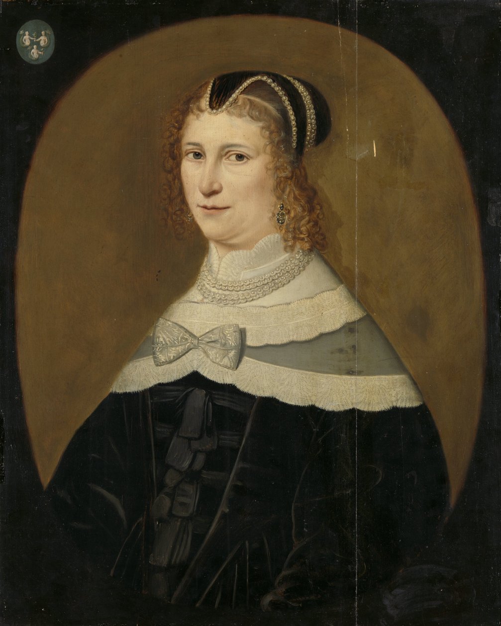 Portrett av en kvinne, kalt Theodora de Visscher, kone til Jacob Rijswijk av Anonymous