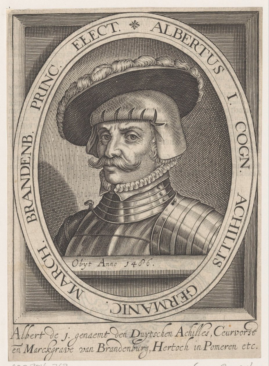 Portrett av Albrecht III Achilles, kurfyrst av Brandenburg av Anonymous
