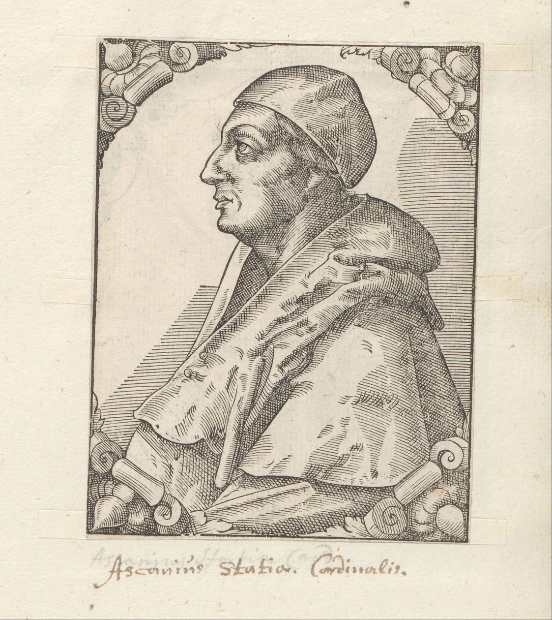 Portrett av Ascanio Sforza av Anonymous