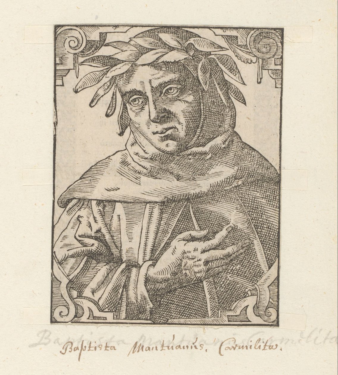 Portrett av Baptista Mantuan av Anonymous