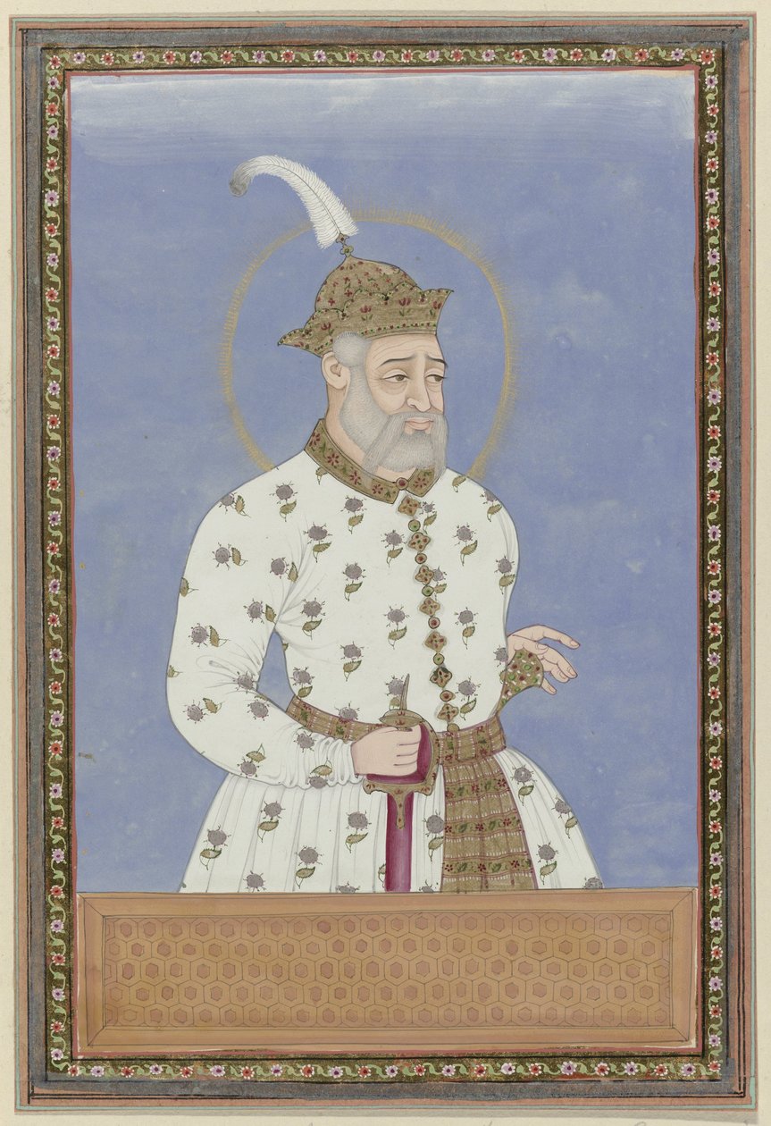 Portrett av Bara Malik; han var første vesir av sultanen som regjerte over byen Bidar (?); senere ble han hersker over Golconda og grunnla Golconda av Anonymous