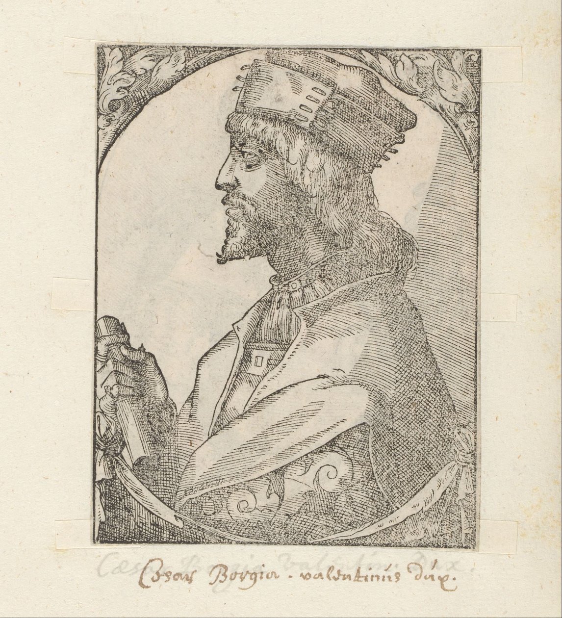 Portrett av Cesare Borgia av Anonymous