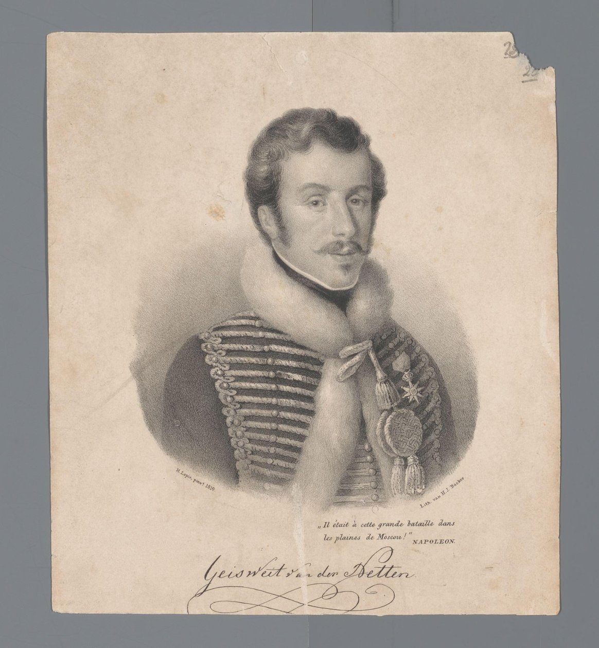 Portrett av Cornelius Anthonius Geisweit van der Netten av Anonymous