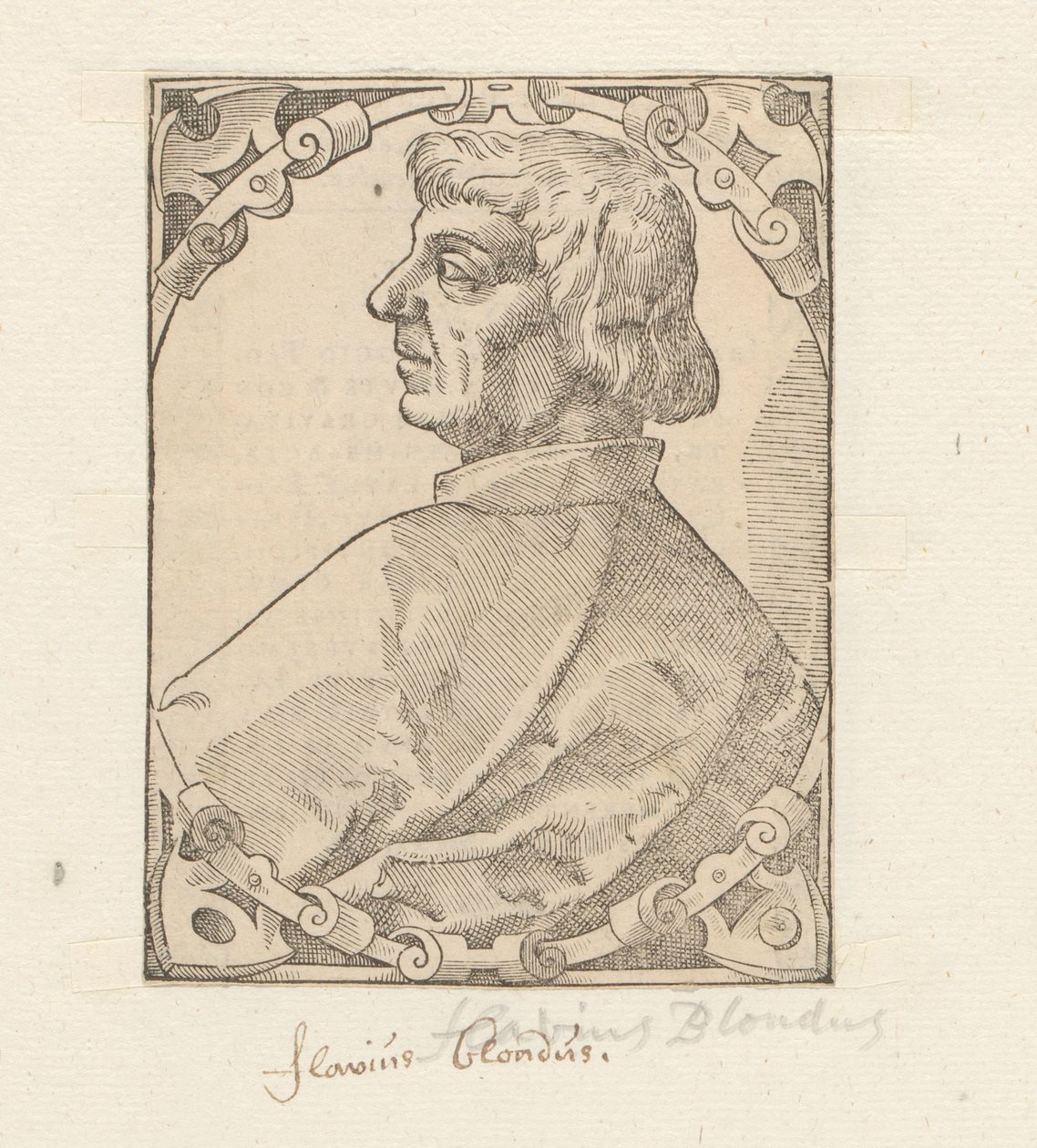 Portrett av Flavio Biondo av Anonymous