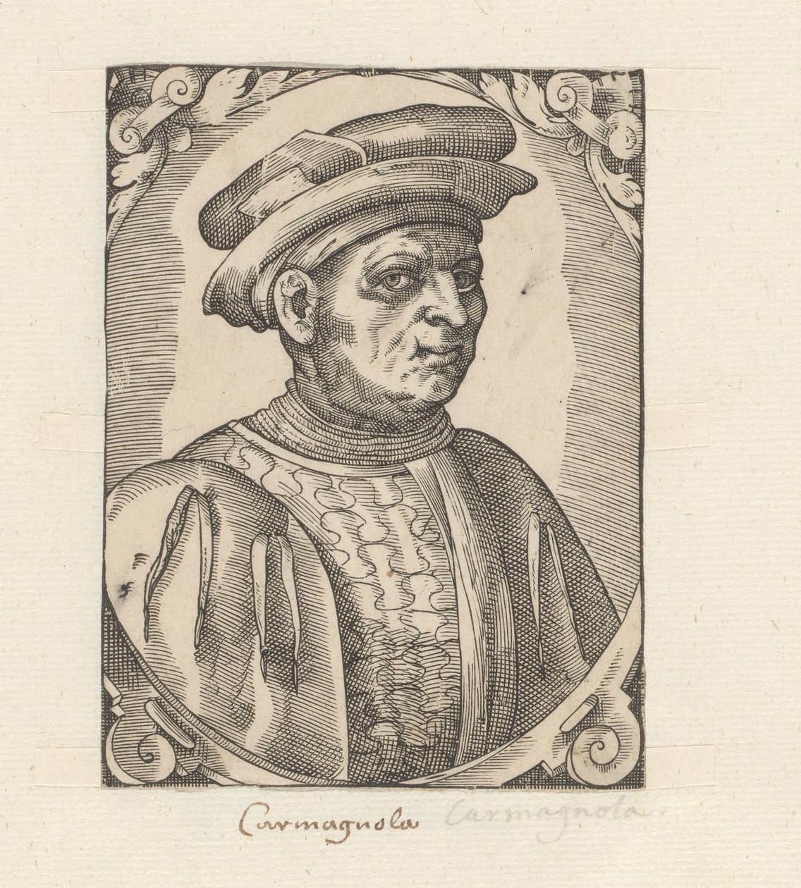 Portrett av Francesco Bussone fra Carmagnola av Anonymous