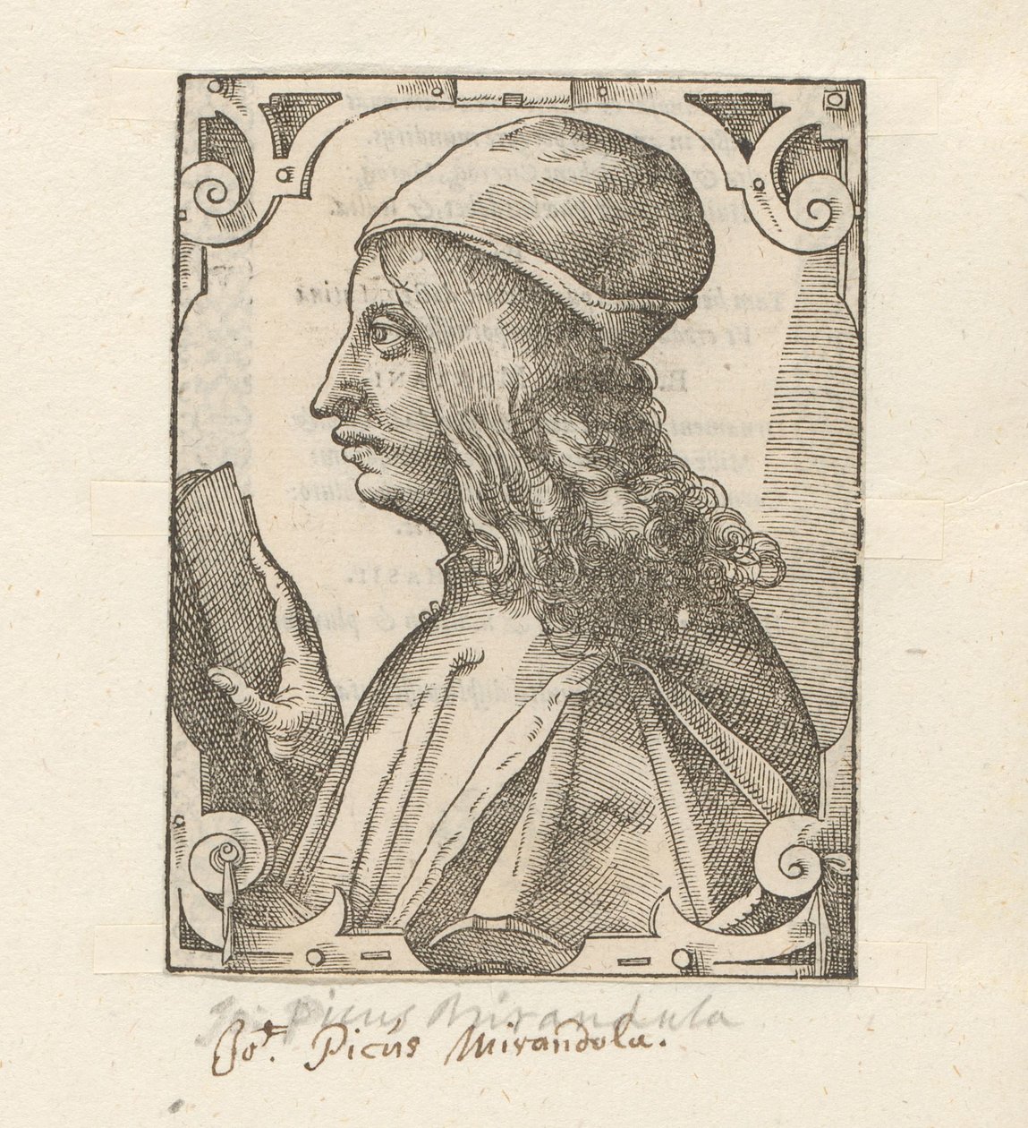 Portrett av Giovanni Pico della Mirandola av Anonymous