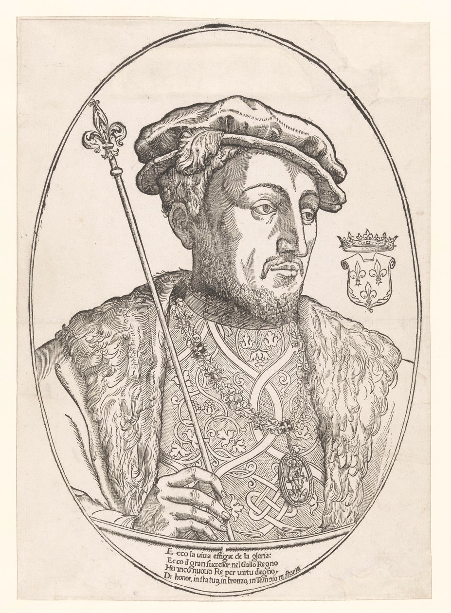 Portrett av Henrik II, konge av Frankrike av Anonymous